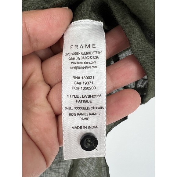 FRAME Ruffle Flounce Top Size S - Picture 6 of 8